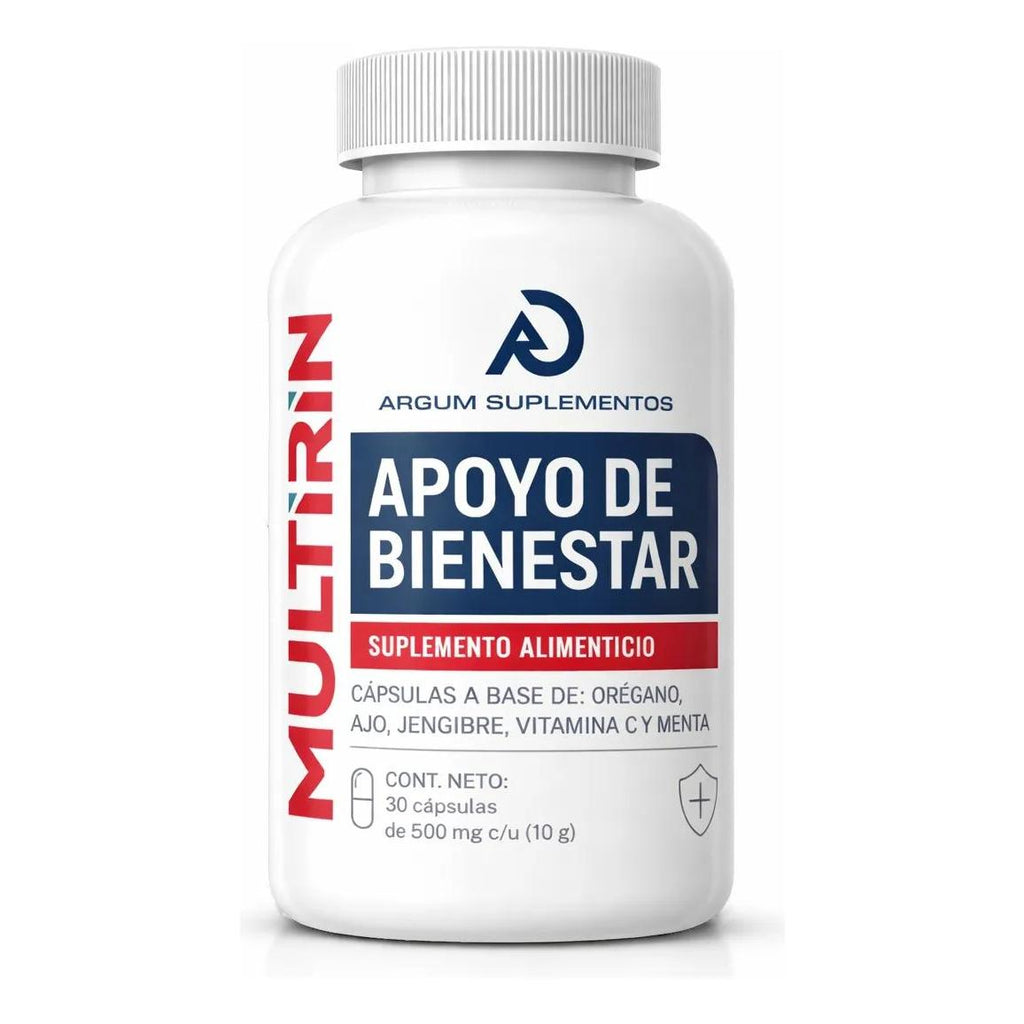 Multirin Argum Premium 30 Cápsulas Orégano Jengibre Vit C