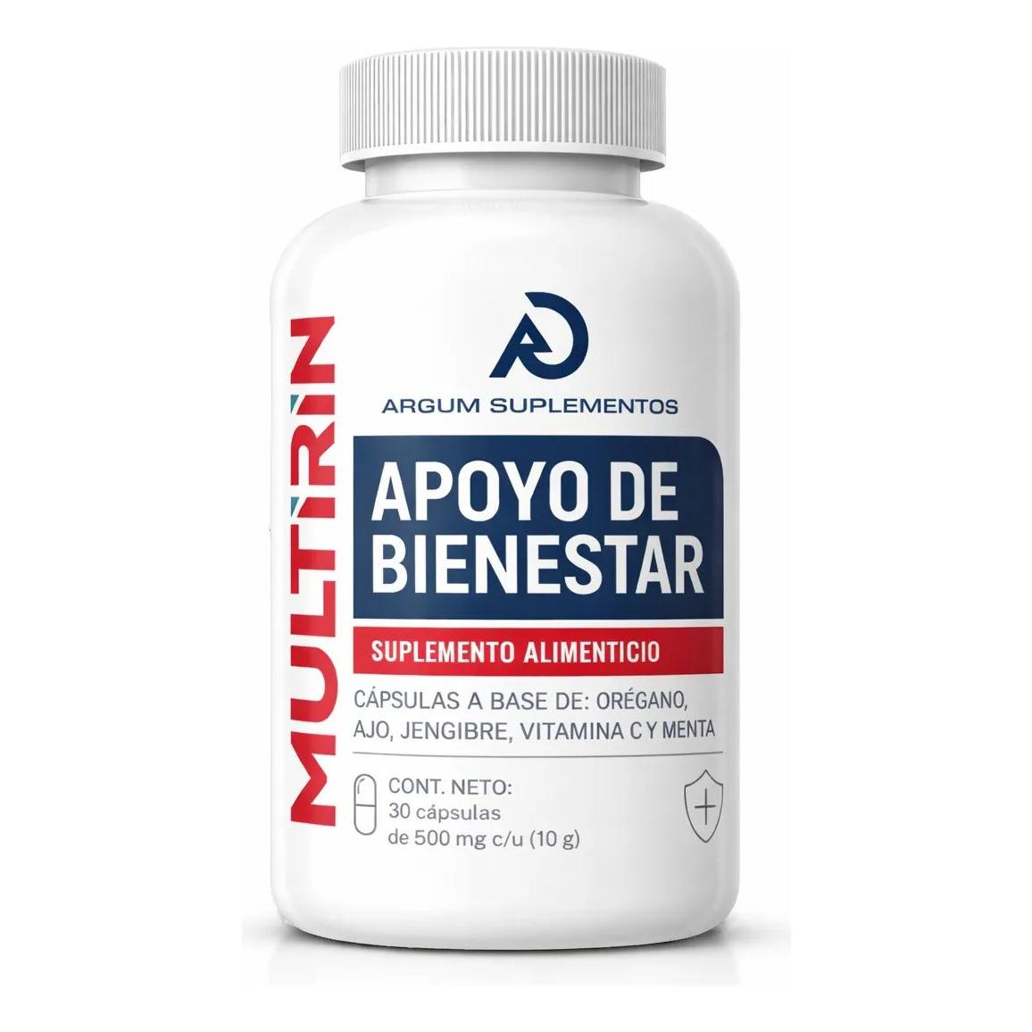 Multirin Argum Premium 30 Cápsulas Orégano Jengibre Vit C