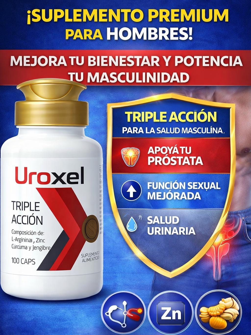 Uroxel L-arginina Apoyo Para Próstata Suplemento 100 Caps Sabor Sin Sabor - imagen 4