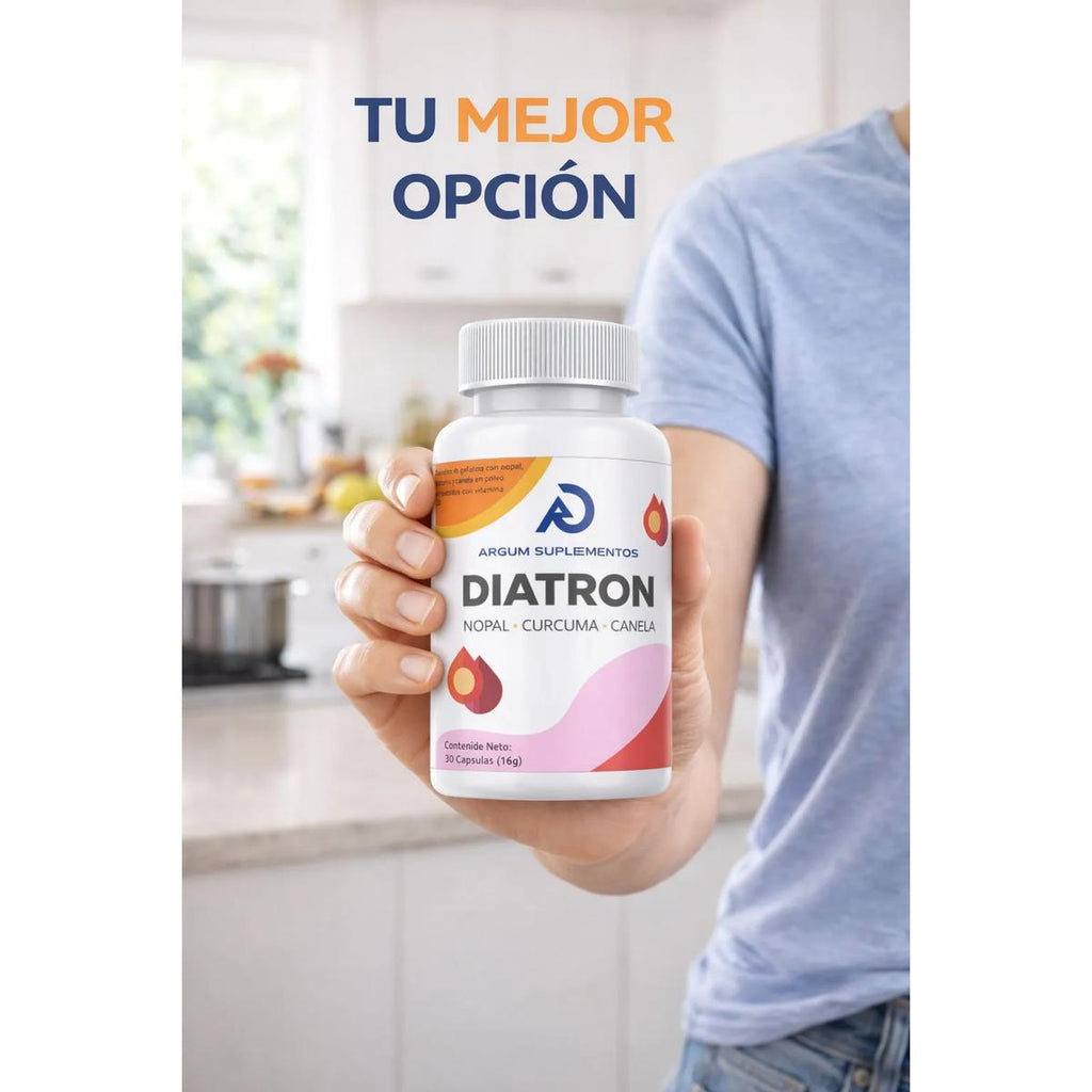 Diatron 30 Cápsulas, Nopal, Curcuma, Canela, Apoyo Glucosa - imagen 2