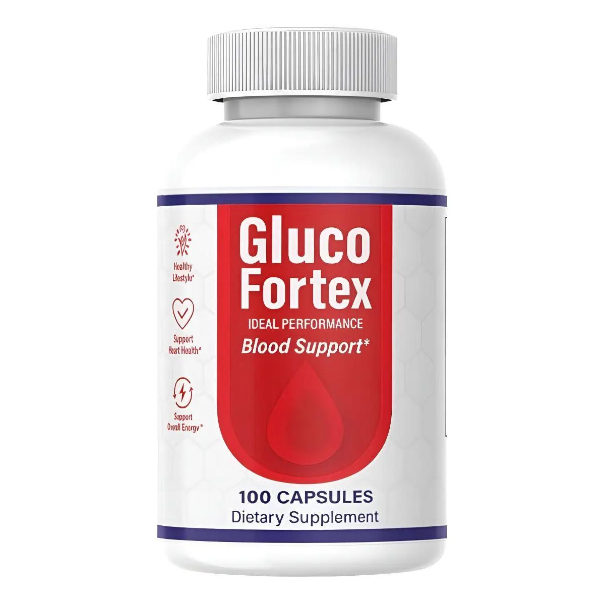 Gluco Fortex Suplemento 100 Cápsulas para Niveles de Glucosa y Presión Arterial Ideal para Salud Metabólica y Pérdida de Pes…