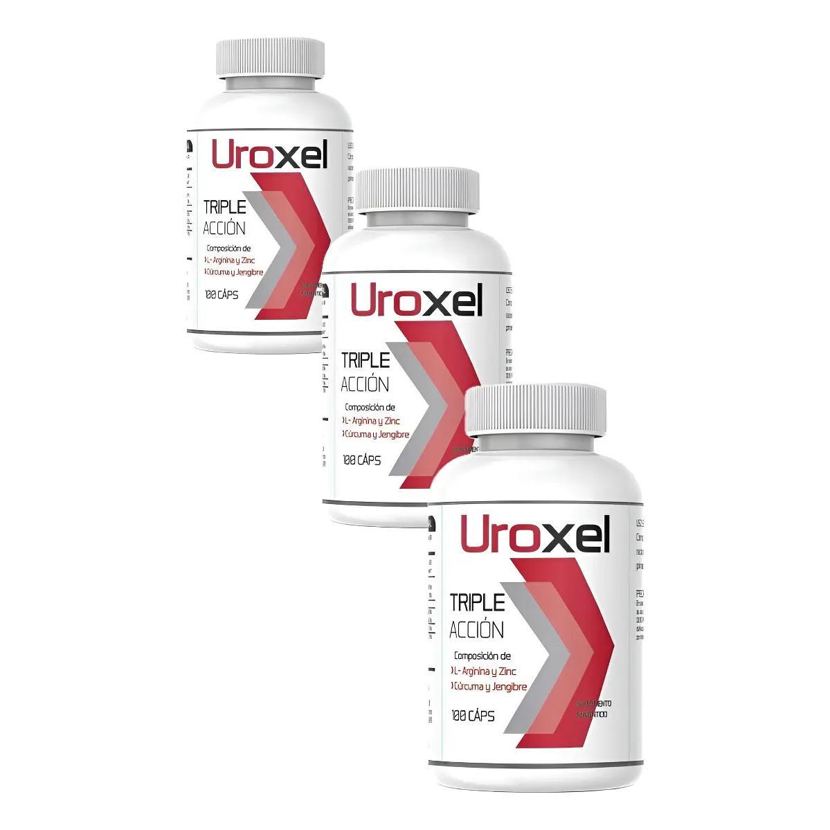 3 Pack Uroxel L-arginina Apoyo Para Próstata Suplemento 100c