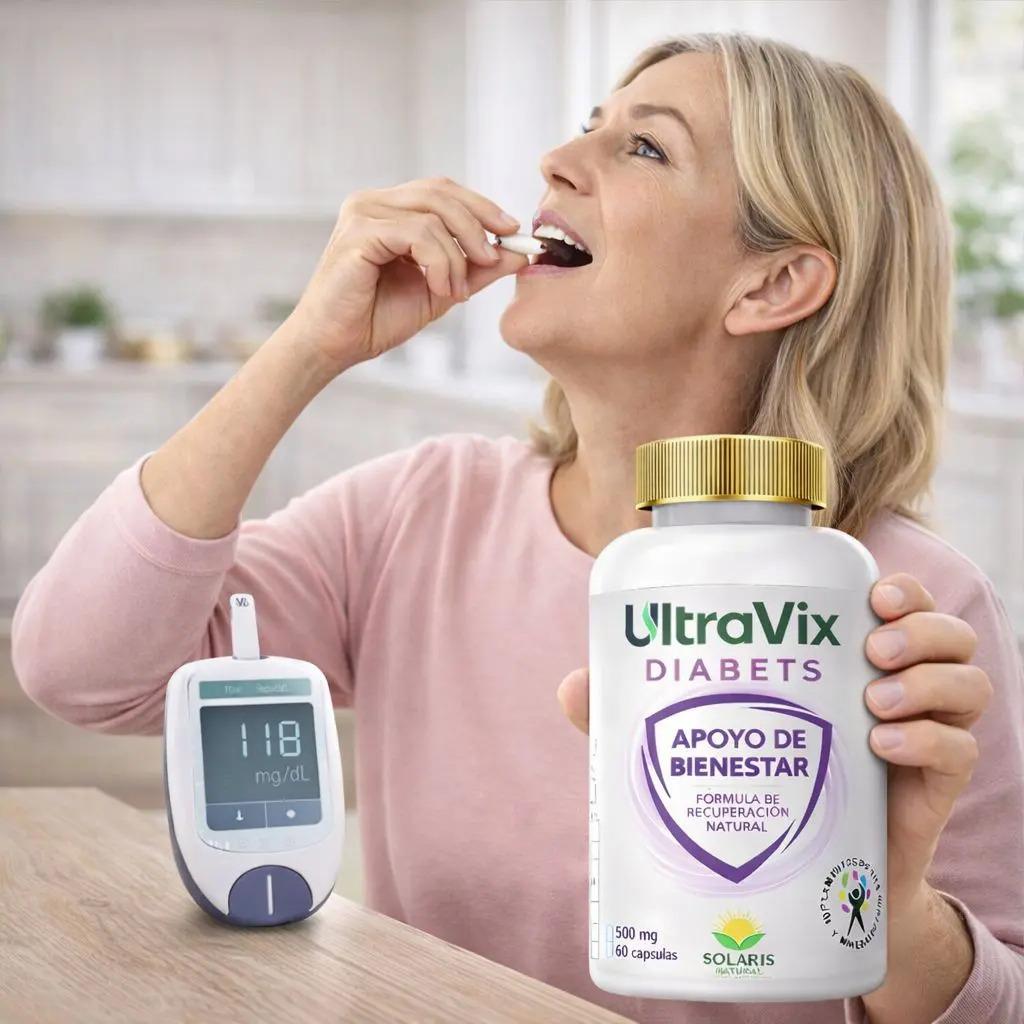 Ultravix Diabets, Nopal,canela, Curcuma, Moringa 60 Cápsulas - imagen 3