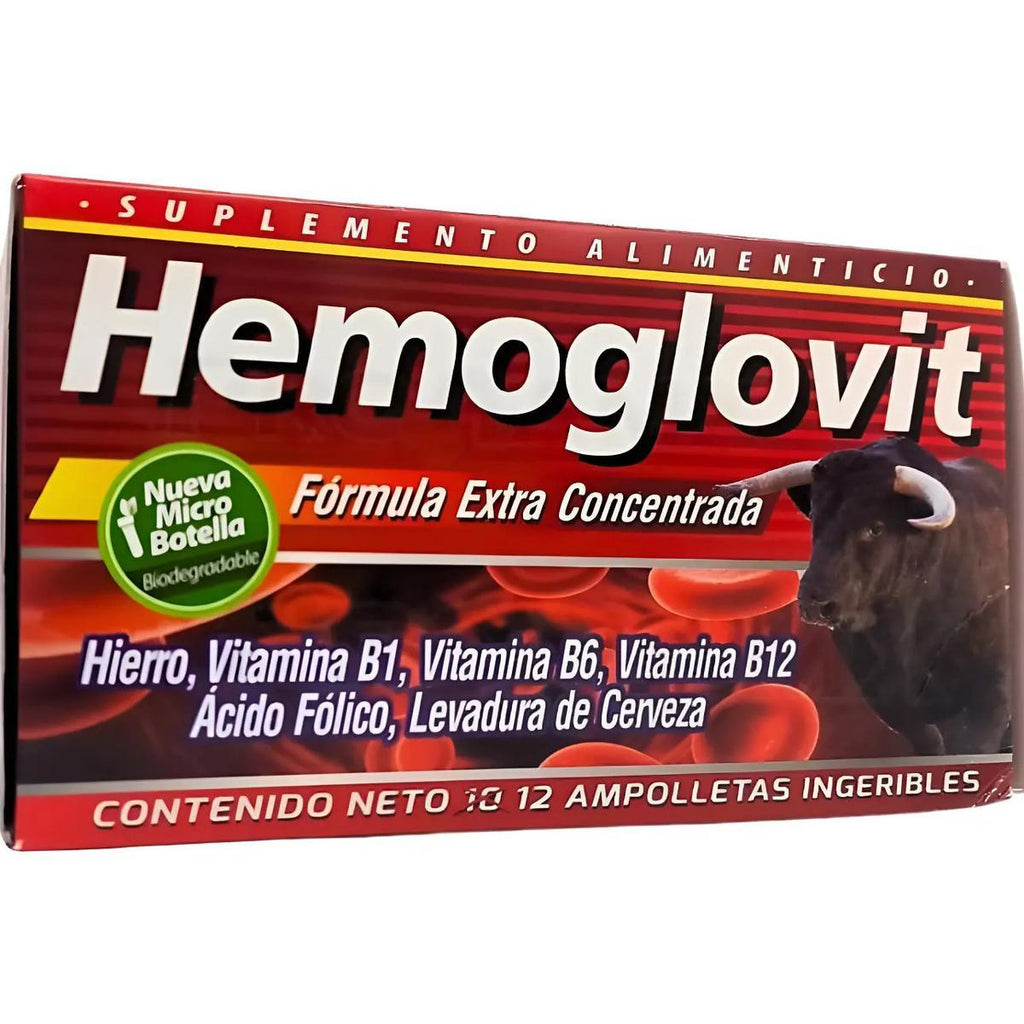 Hemoglovit Suplemento Alimenticio Con Hierro Vitamina B12