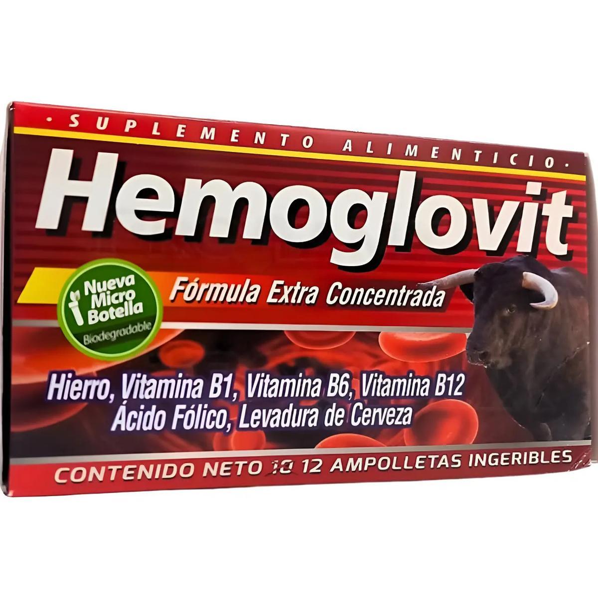 Hemoglovit Suplemento Alimenticio Con Hierro Vitamina B12