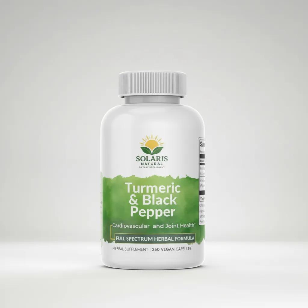 Curcuma Pimienta Negra 250 Caps Suplemento Turmeric - imagen 5