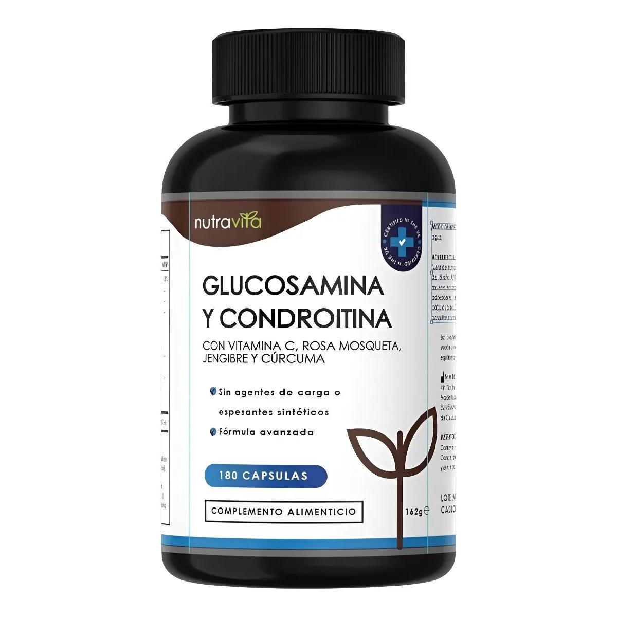 Glucosamina Suplemento 180 Cápsulas Sin Sabor