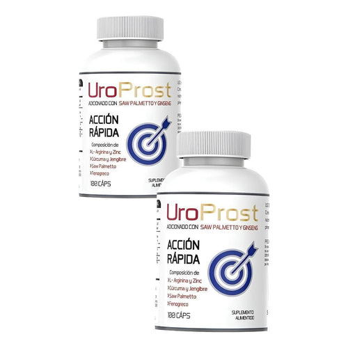 2 Pack Uroprost Suplemento Alimenticio Próstata 100 Caps