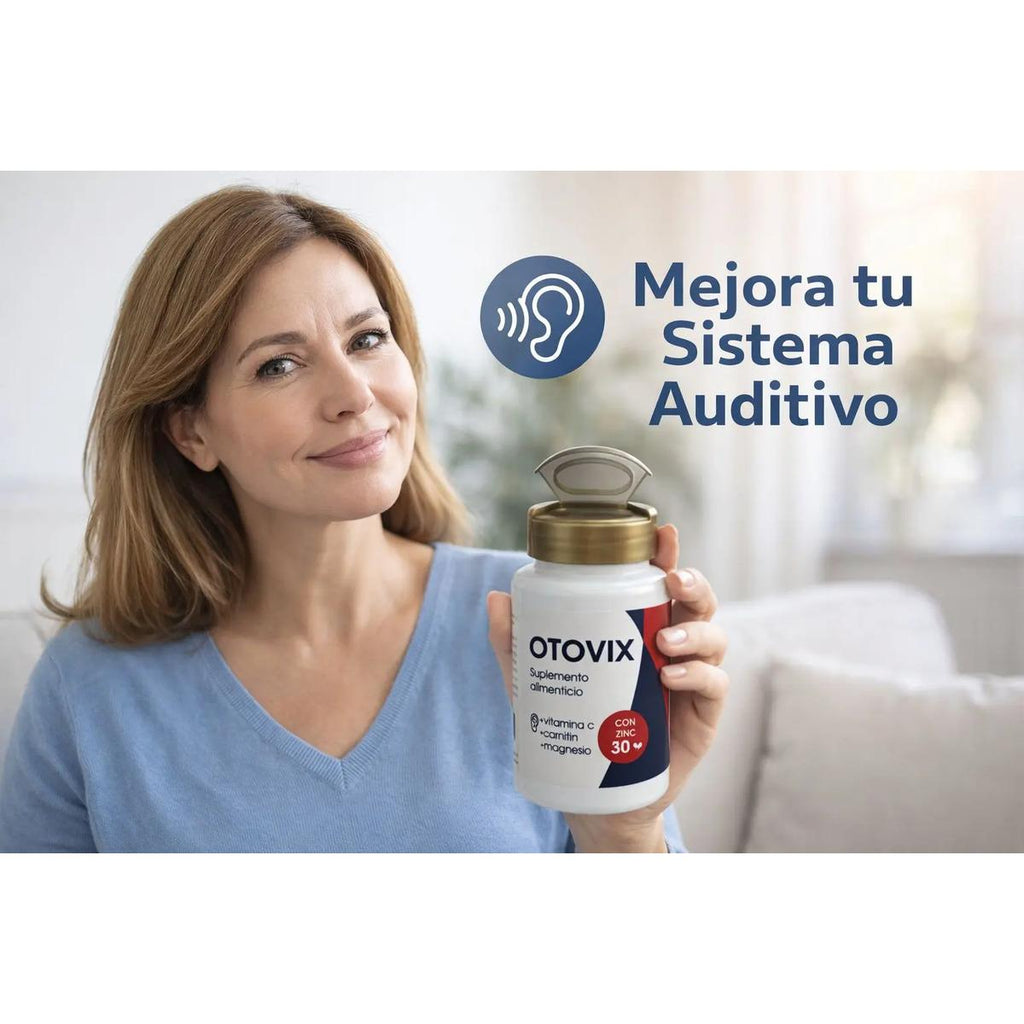 Otovix Para El Sistema Auditivo, Carnitina 30caps Suplemento - imagen 6