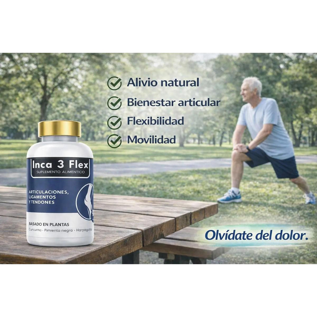 Inca3flex Cúrcuma 100 Cápsulas 75g Suplemento Herbal - imagen 3