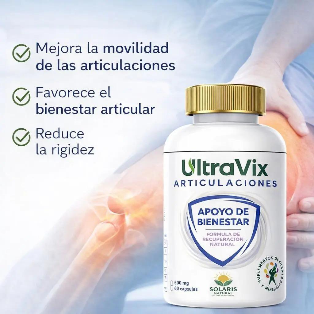 Ultravix Articulaciones Curcuma, Pimienta Negra 60 Capsulas - imagen 3