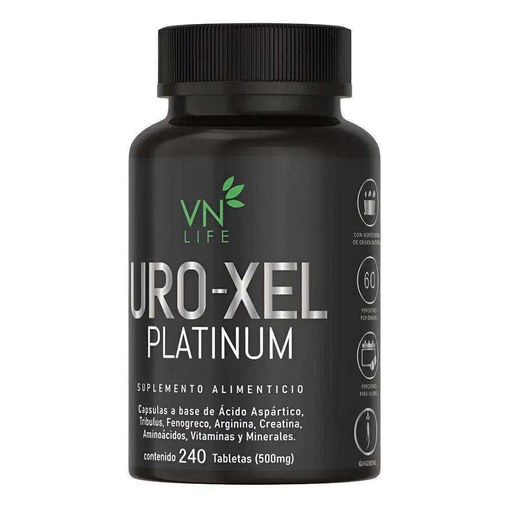 Uroxel Platinum Suplemento Saw Palmetto 240 Tabs 60 Días
