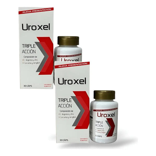 2 Pack Uroxel L-arginina Nuevo Apoyo Para Próstata 30cps