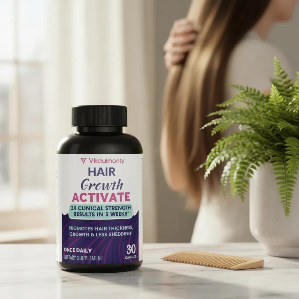 Hair Growth 100 Capsulas Colageno Apoyo Crece Uña Cabello - imagen 2
