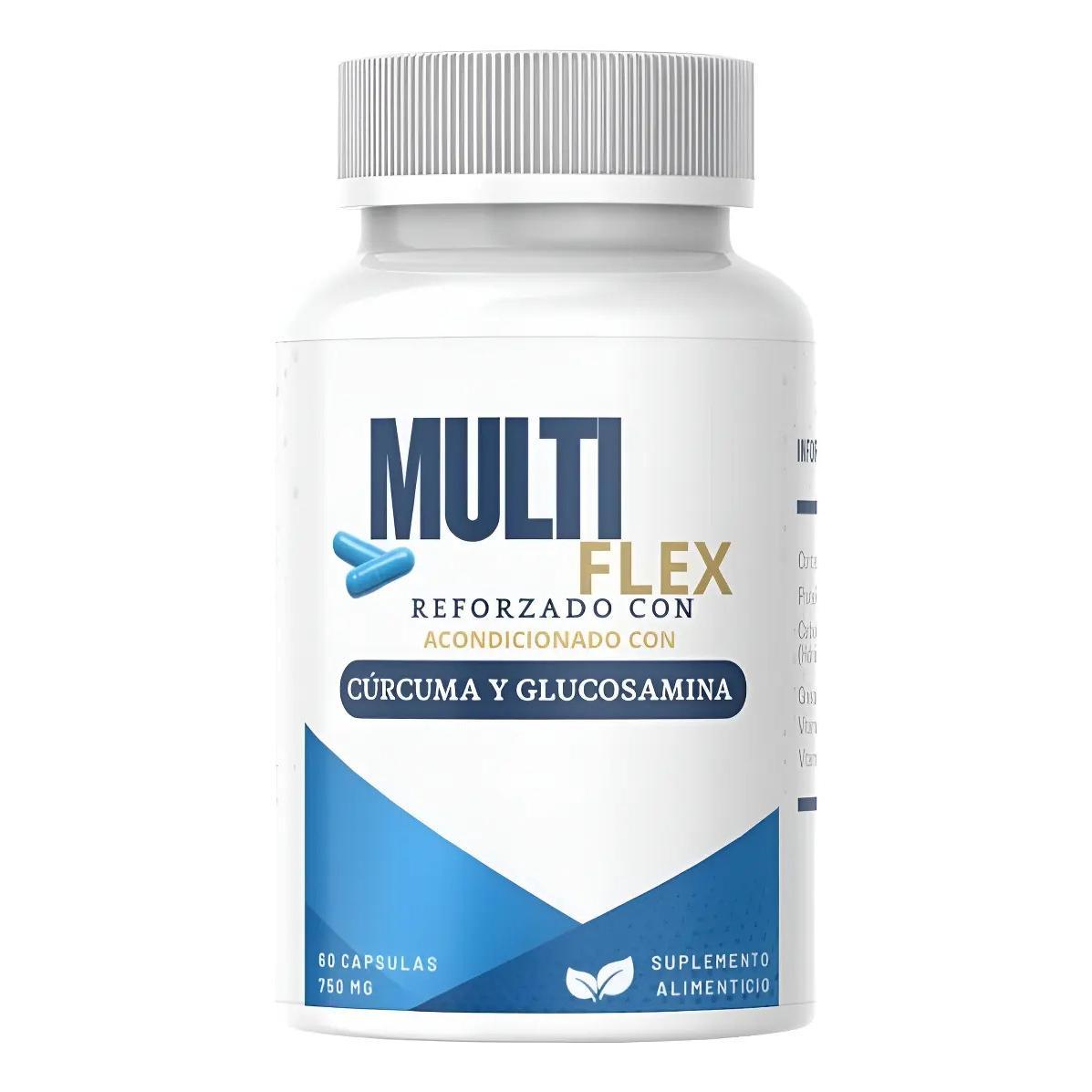 Multiflex Suplemento Articulaciones Con Cúrcuma 60 Capsulas