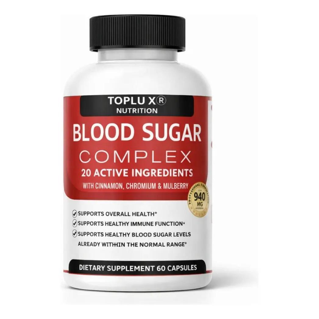 Blood Sugar Complex| Suplementoglucosa|canela Cromo 60 Caps