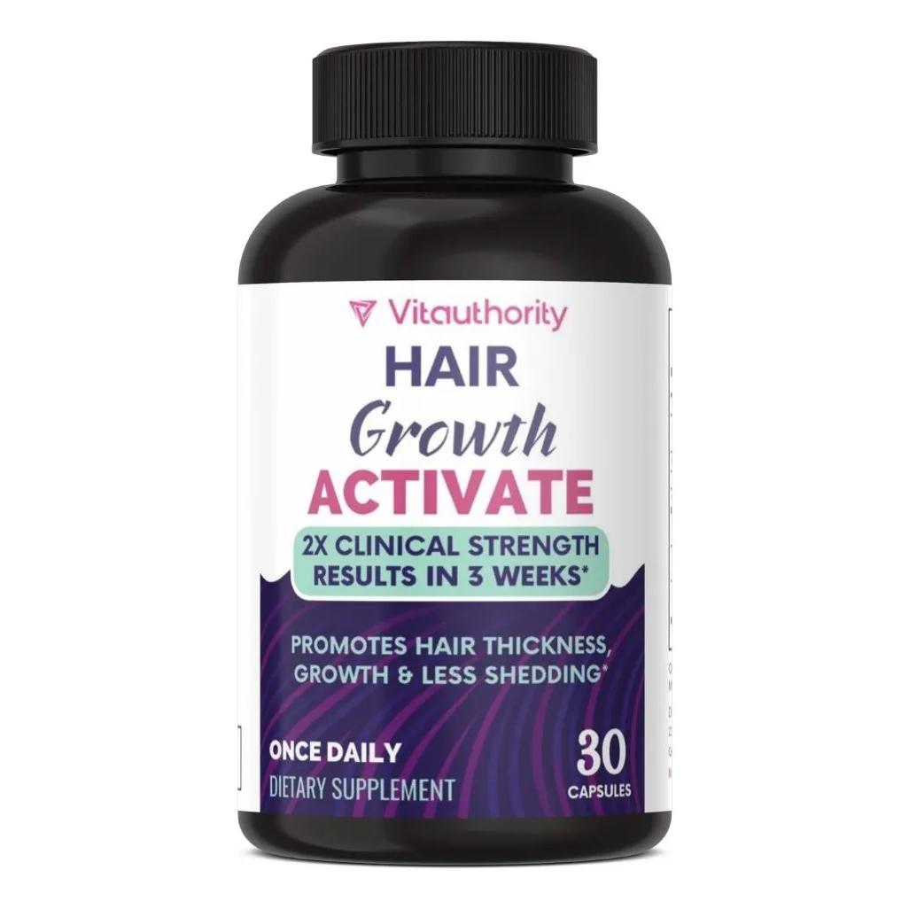 Hair Growth 100 Capsulas Colageno Apoyo Crece Uña Cabello
