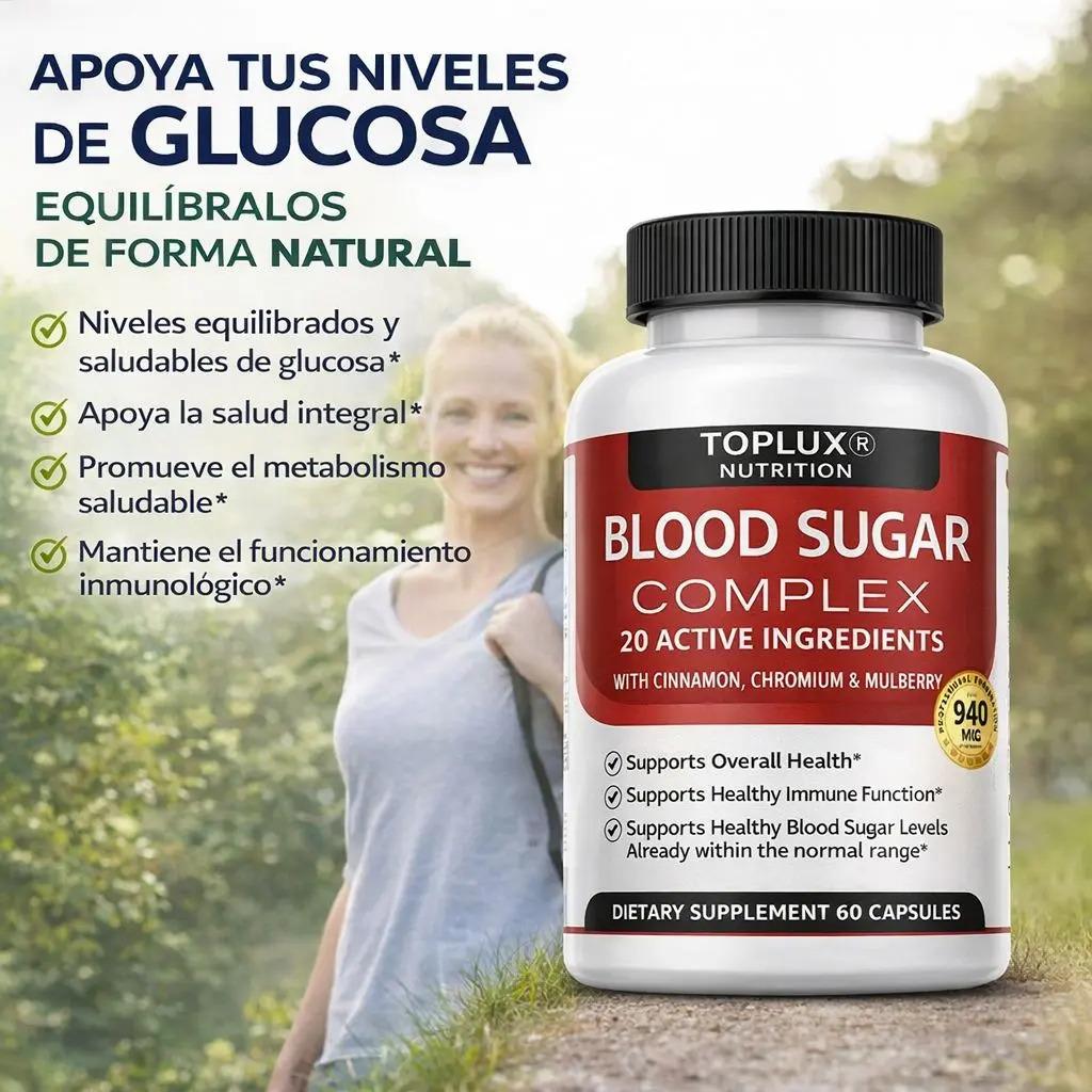 Blood Sugar Complex| Suplementoglucosa|canela Cromo 60 Caps - imagen 3