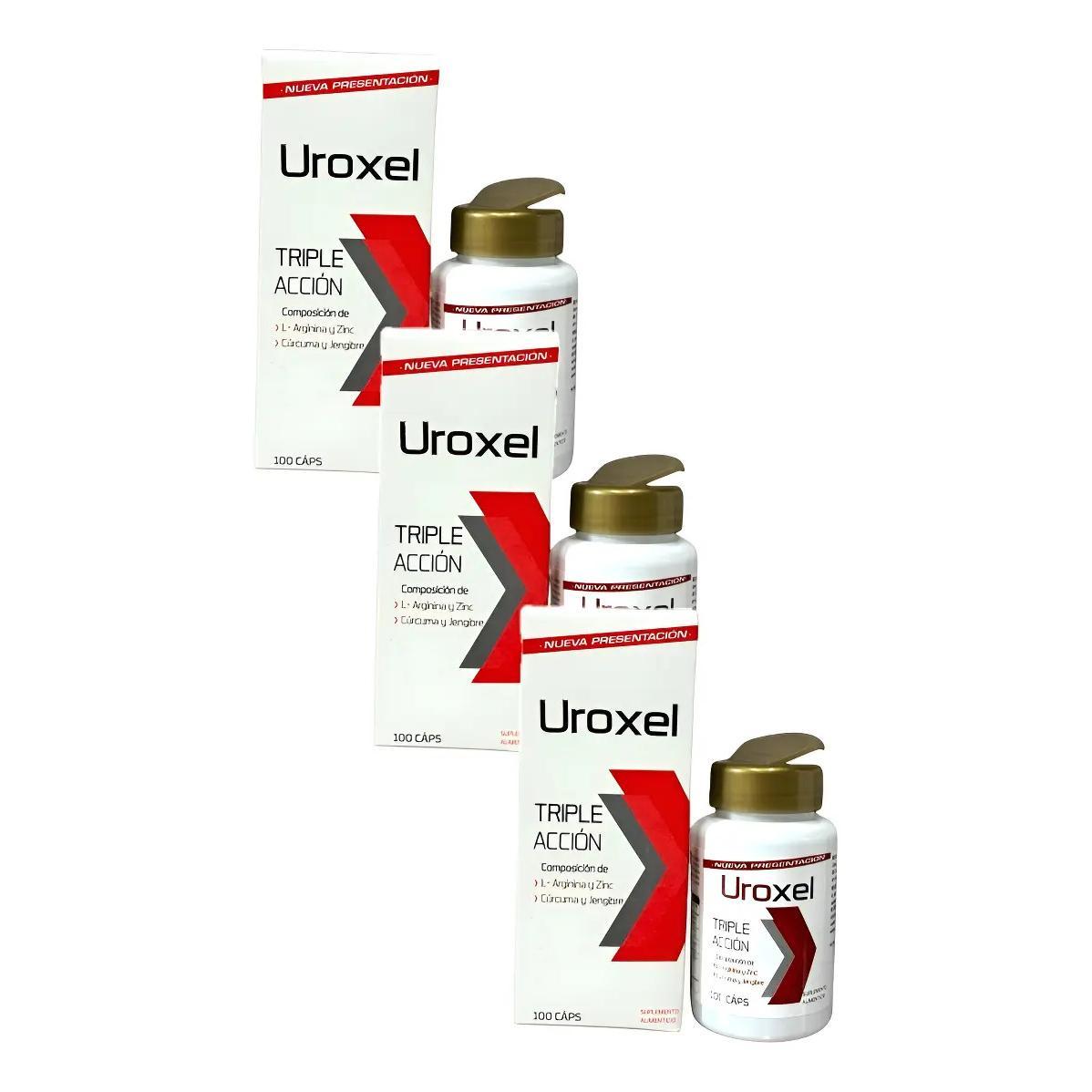 3pack Uroxel L-arginina Nueva Presentación Suplemento 100cp