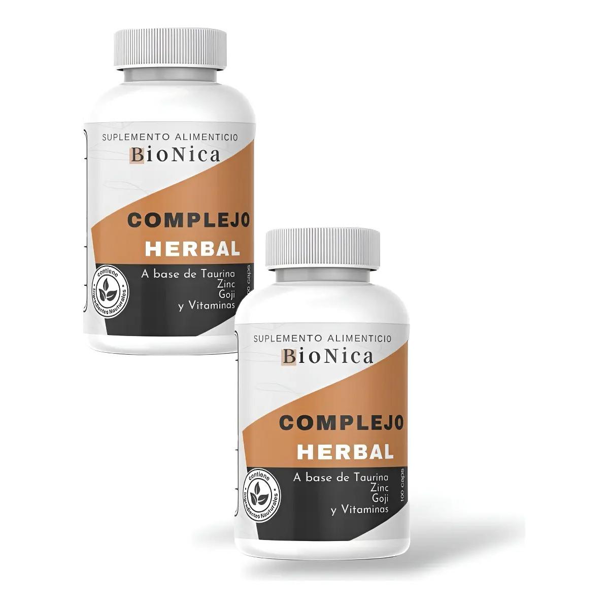 2 Pack Biónica 100 Capsulas Complejo Herbal Argum