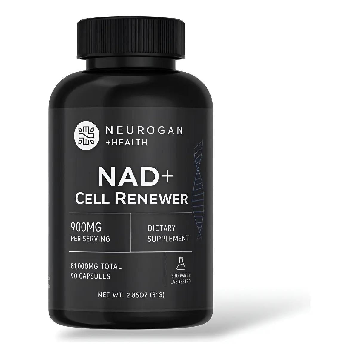 Neurogan NAD+ Cell Renewer 900 mg 90 Cápsulas Suplemento para Energía Celular y Reparación del ADN