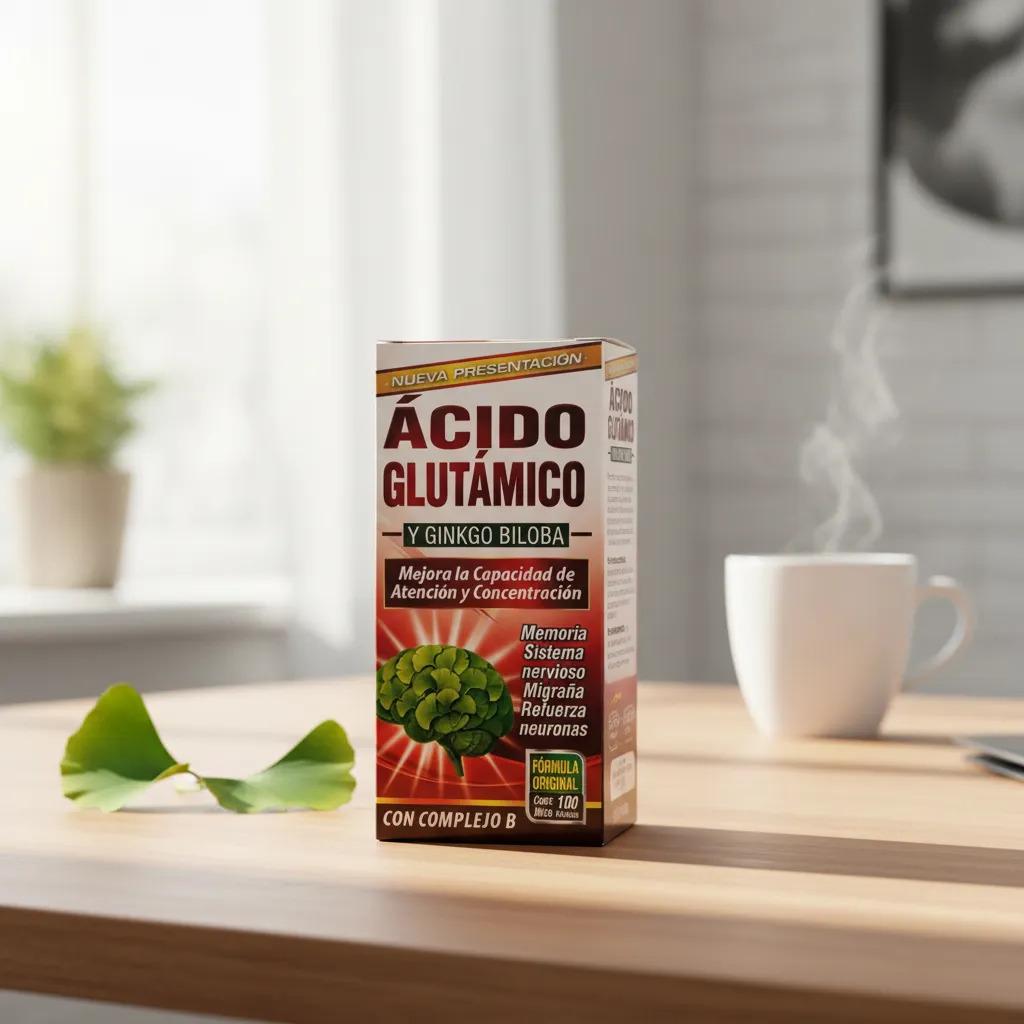 Acido Glutamico Y Vitaminas 100 Tabs Memoria Concentracion - imagen 2