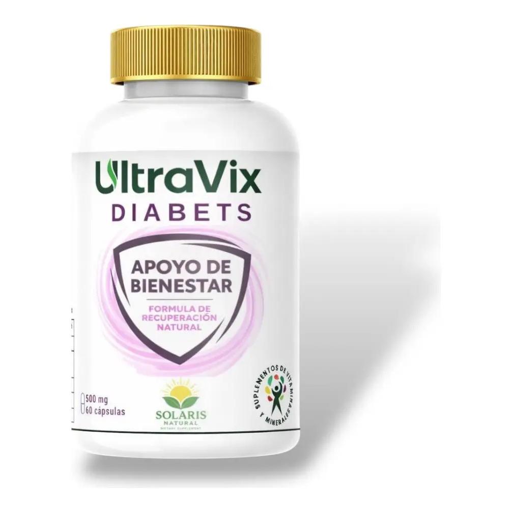 Ultravix Diabets, Nopal,canela, Curcuma, Moringa 60 Cápsulas