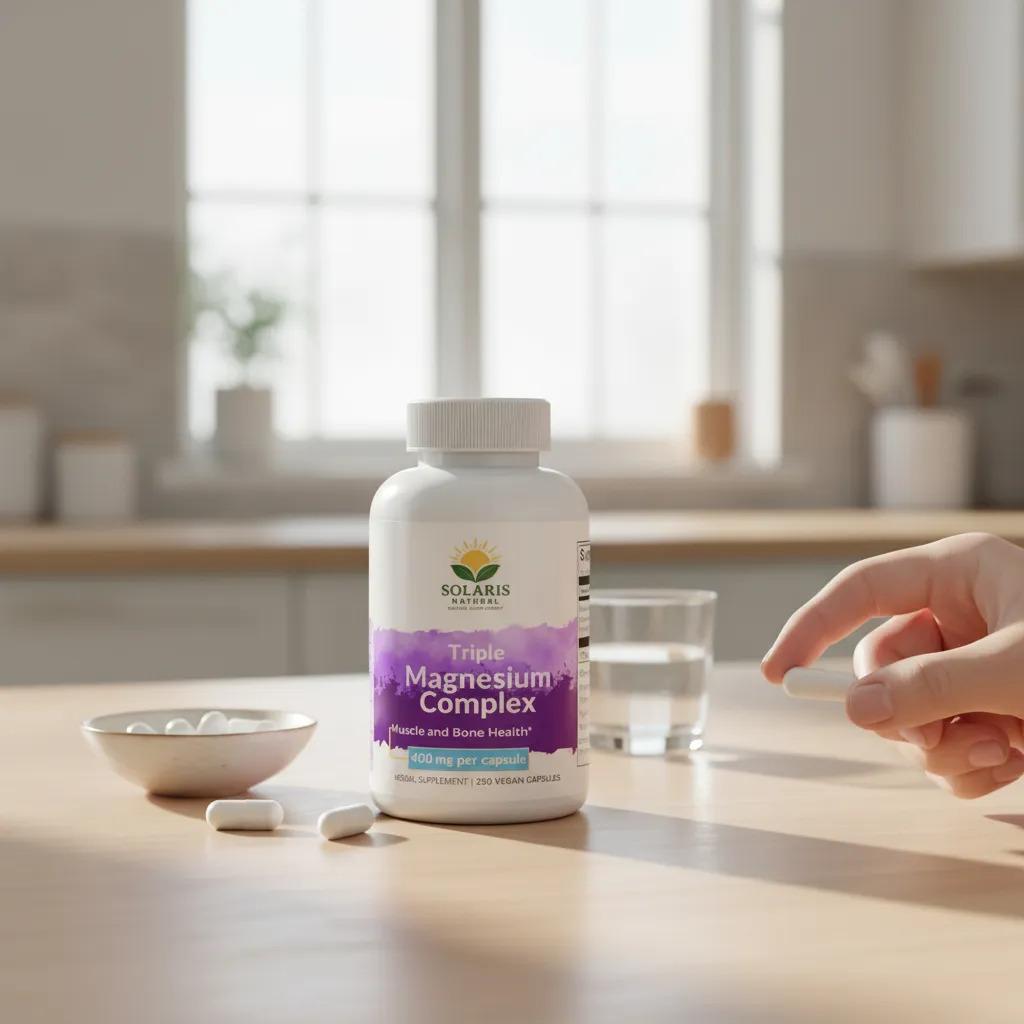 Magnesio Complex 250 Capsulas 400mg Solaris Suplemento - imagen 2