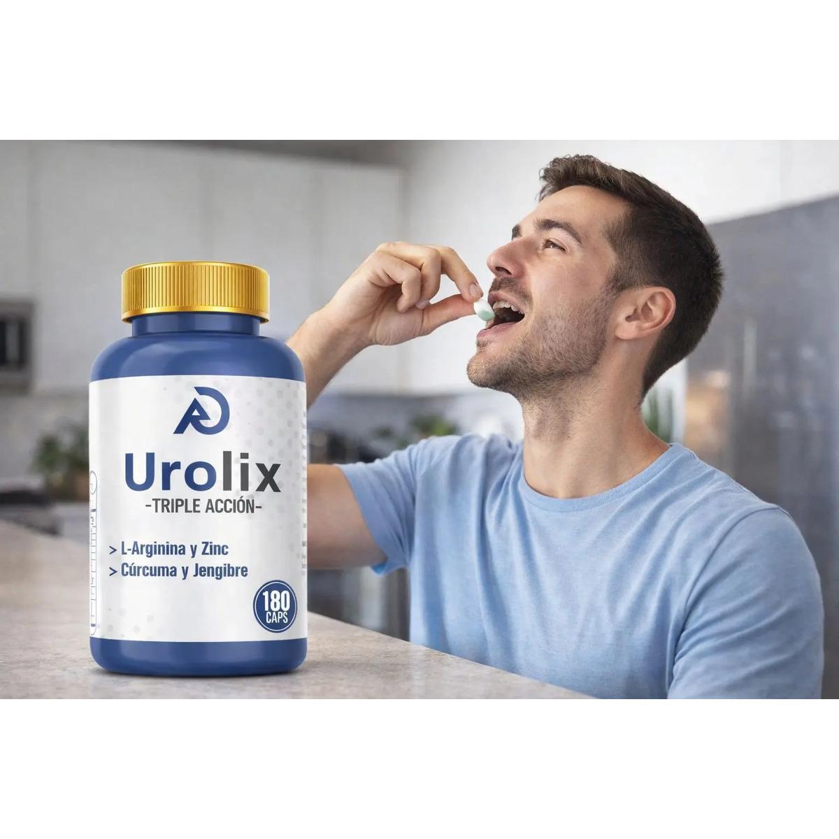 Urolix L-arginina,maca,damiana,saw Palmetto,prostata 180caps - imagen 3