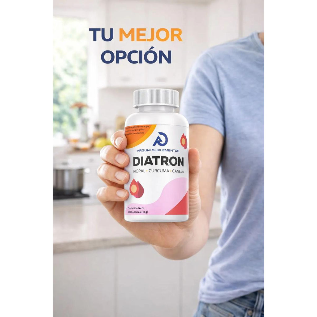 Diatron 100 Capsulas Nopal, Curcuma, Canela Apoyo Glucosa - imagen 4