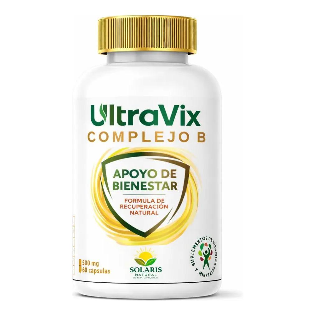 Ultravix Complejo B| Vitaminas B1 B2 B3 B6 B12| 60 Caps