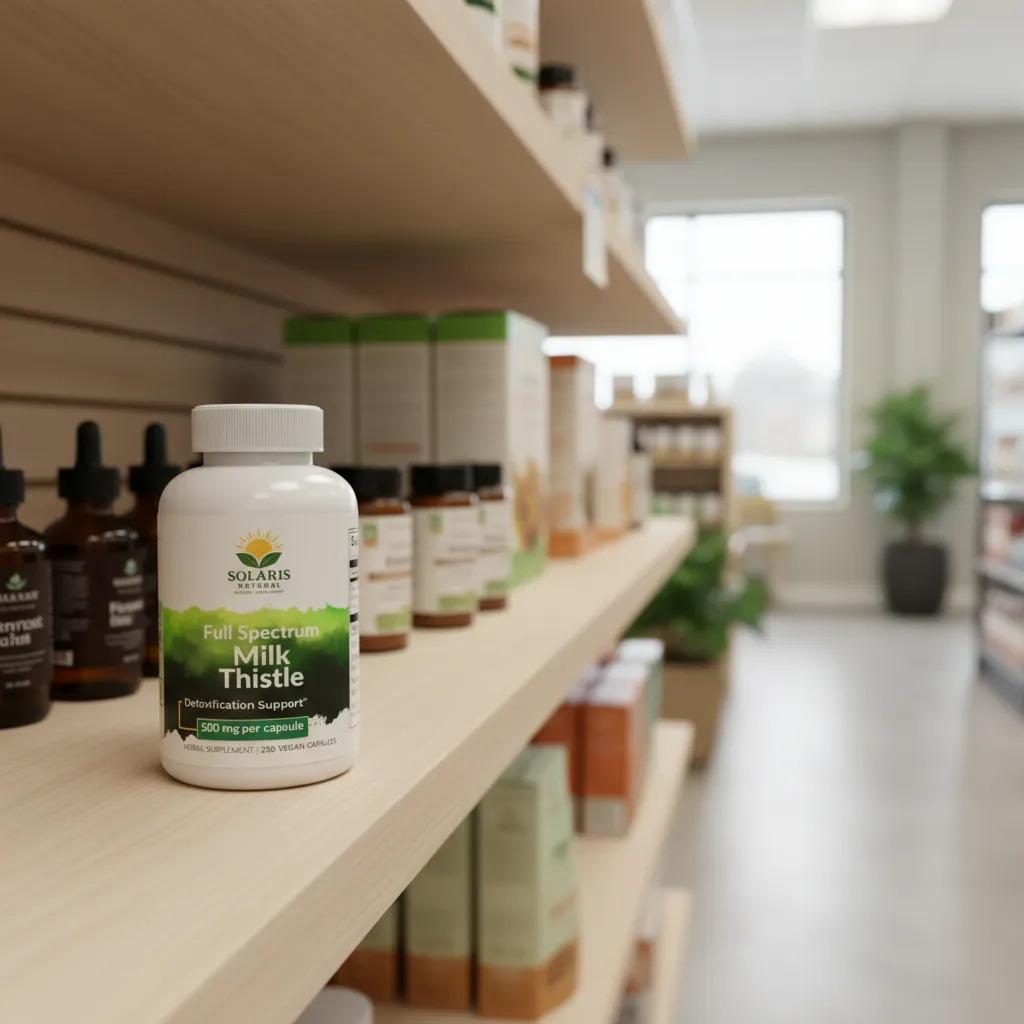 Solaris Milk Thistle 250 Capsulas Suplemento Cardio Mariano - imagen 5