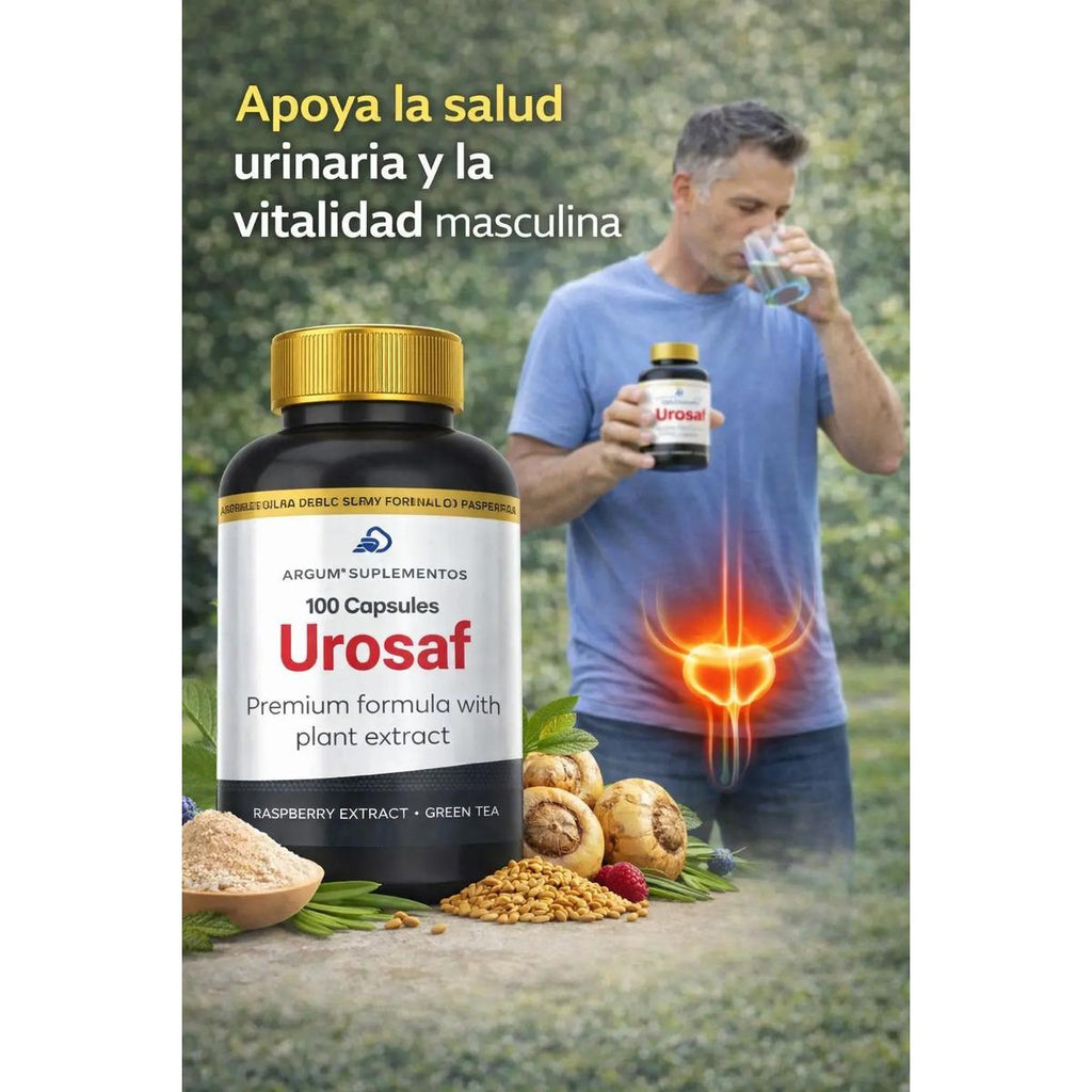 Urosaf| Suplemento| 100cap| L-arginina| Maca| Apoyo Urinario - imagen 3