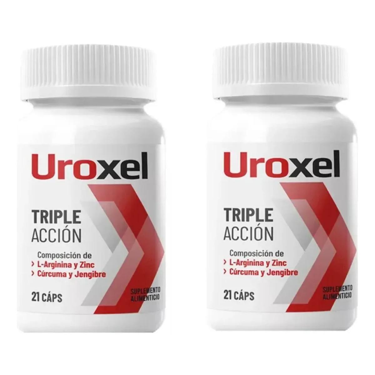 2 Pack Uroxel L-arginina Apoyo Próstata 21 Caps Sabor