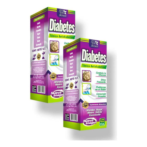 2 Pack Diabetes |tónico Diabético 1lt|suplemento Alimenticio
