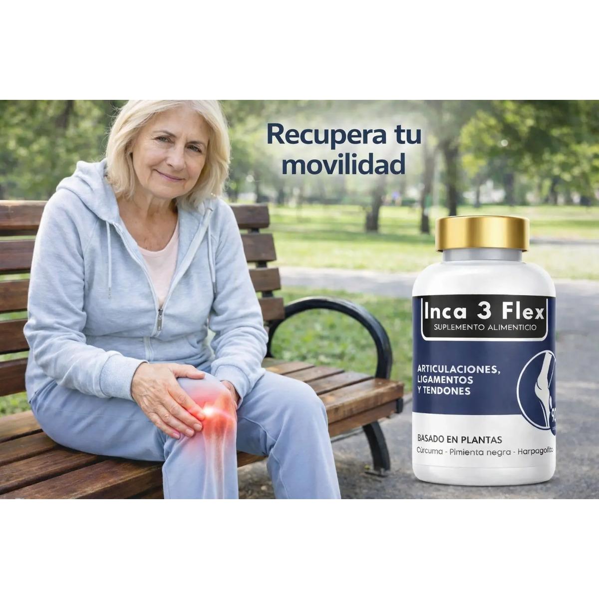 Inca3flex Cúrcuma 100 Cápsulas 75g Suplemento Herbal - imagen 2
