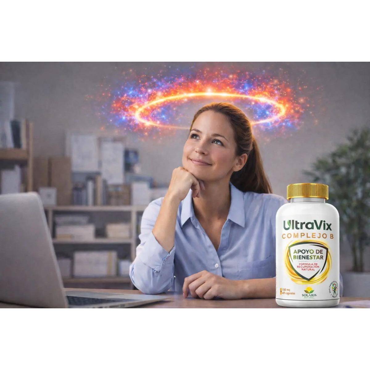 Ultravix Complejo B| Vitaminas B1 B2 B3 B6 B12| 60 Caps - imagen 3