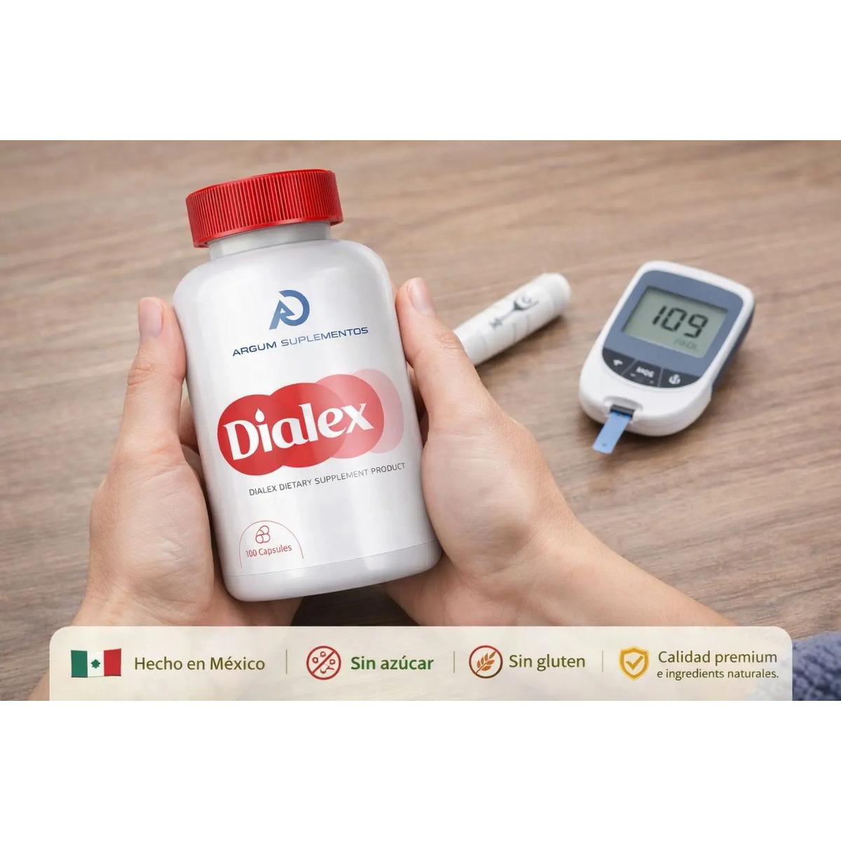 Dialex| Suplemento| 100caps Apoyo Diabetes |moringa|curcuma - imagen 4