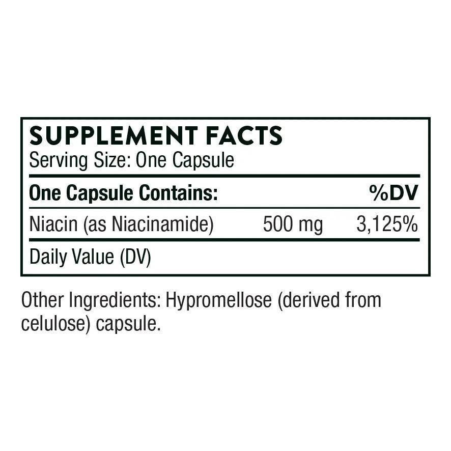 Thorne Suplemento Niacinamida, 500 Mg Por Cápsula, 180 Cáps - imagen 2