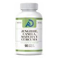 Te Verde, Jengibre, Matcha, Curcuma Suplemento 90 Capsulas
