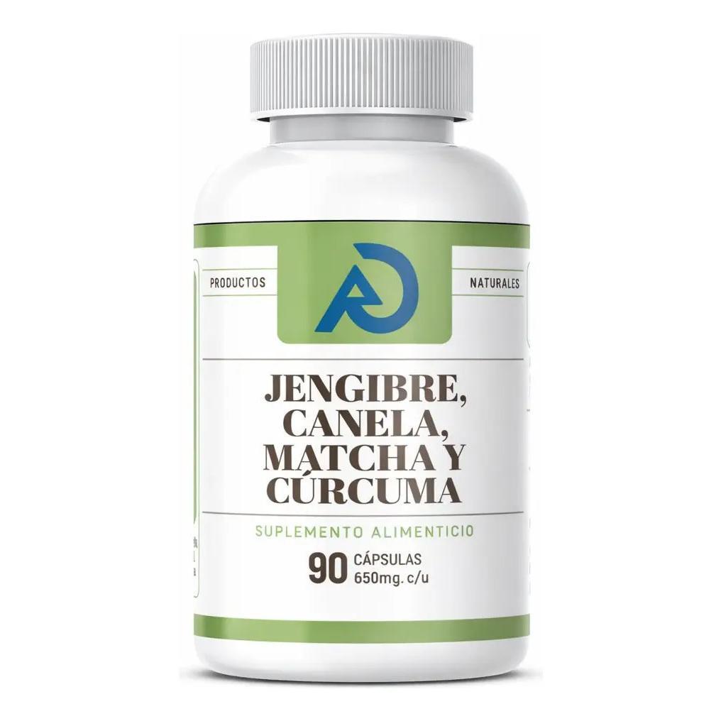 Te Verde, Jengibre, Matcha, Curcuma Suplemento 90 Capsulas