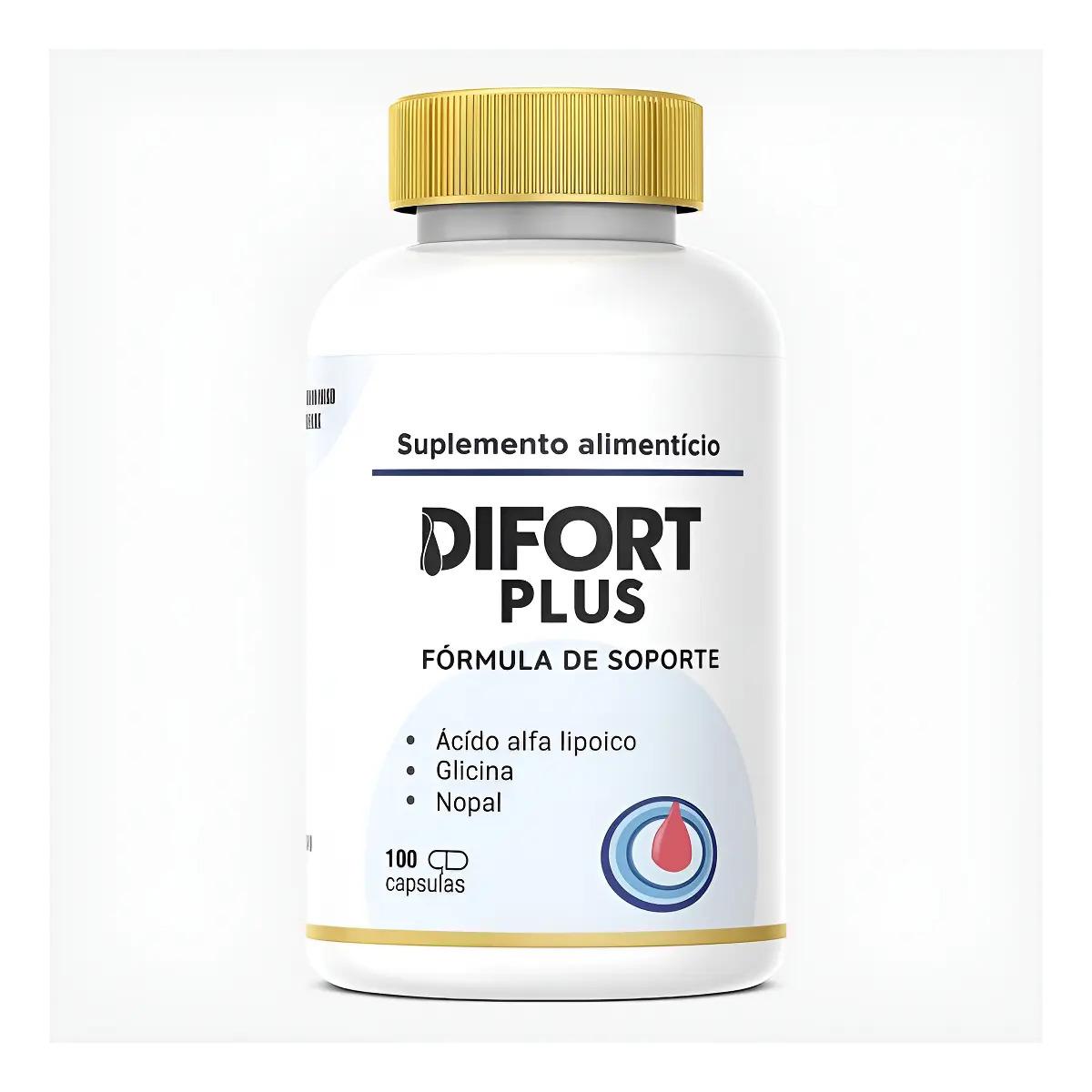 Difort Plus 100 Caps Acido Alfa Lipoico Argum Suplemento