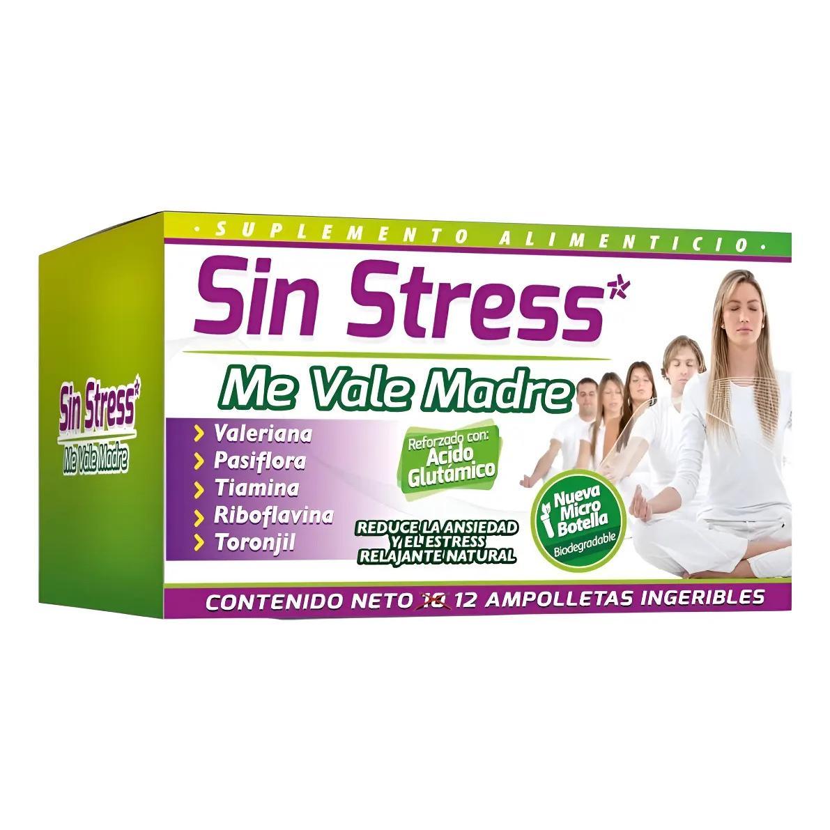 Sinstress Suplemento Relajante Natural Pasiflora Valeriana