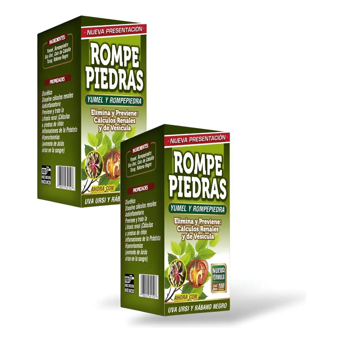 2pack Rompe Piedras Suplemento 100 Tabs Ayuda Urinaria