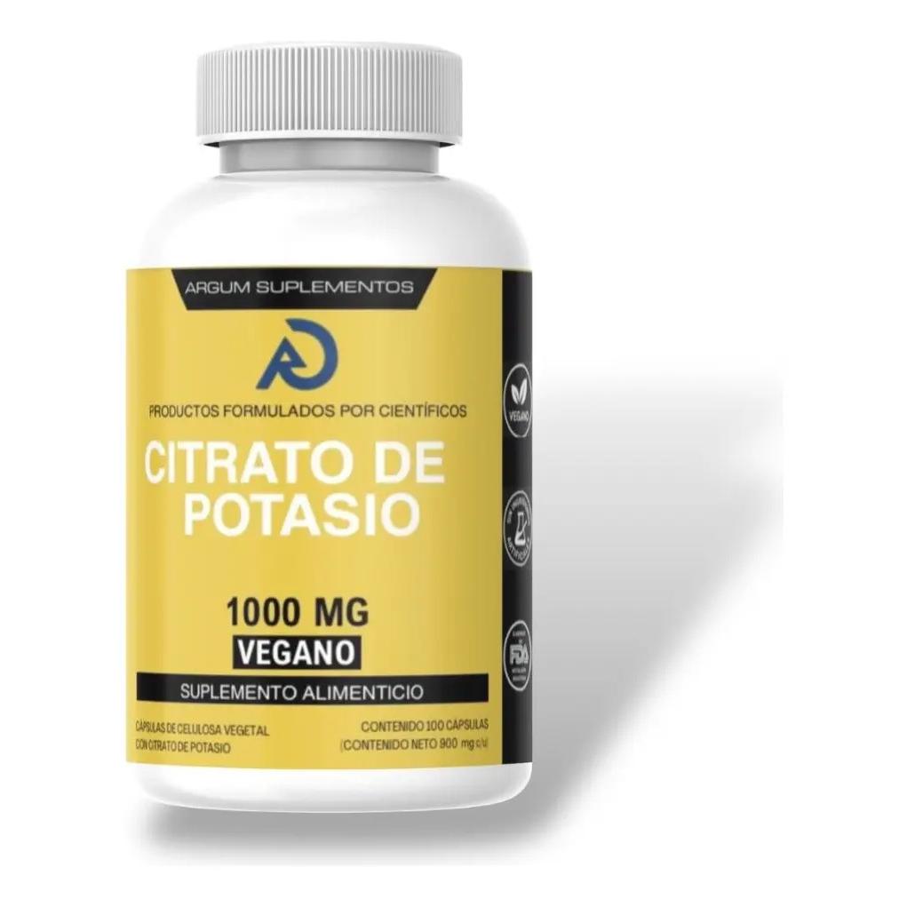 Citrato De Potasio 1000mg Vegano 100 Caps