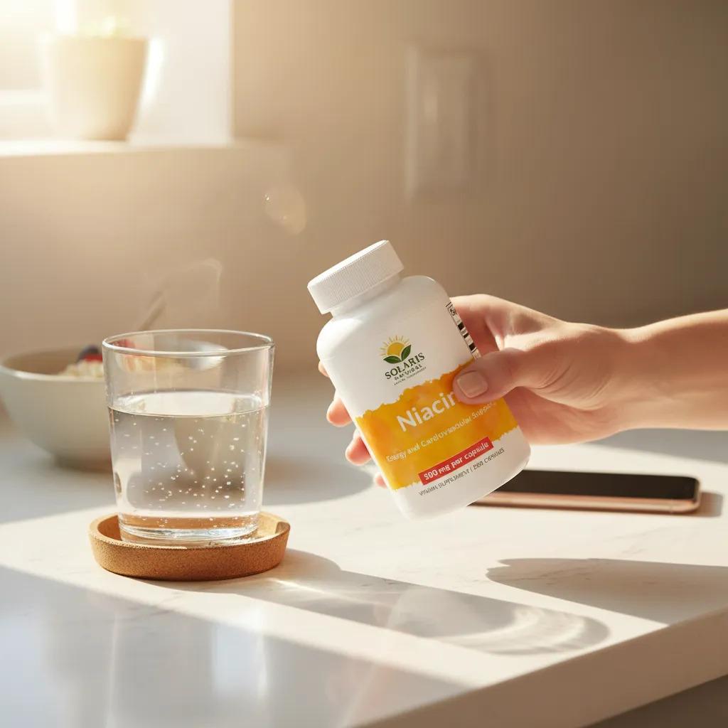 Solaris Suplemento Niacin Vitamina 500mg 250 Capsulas B3 - imagen 2