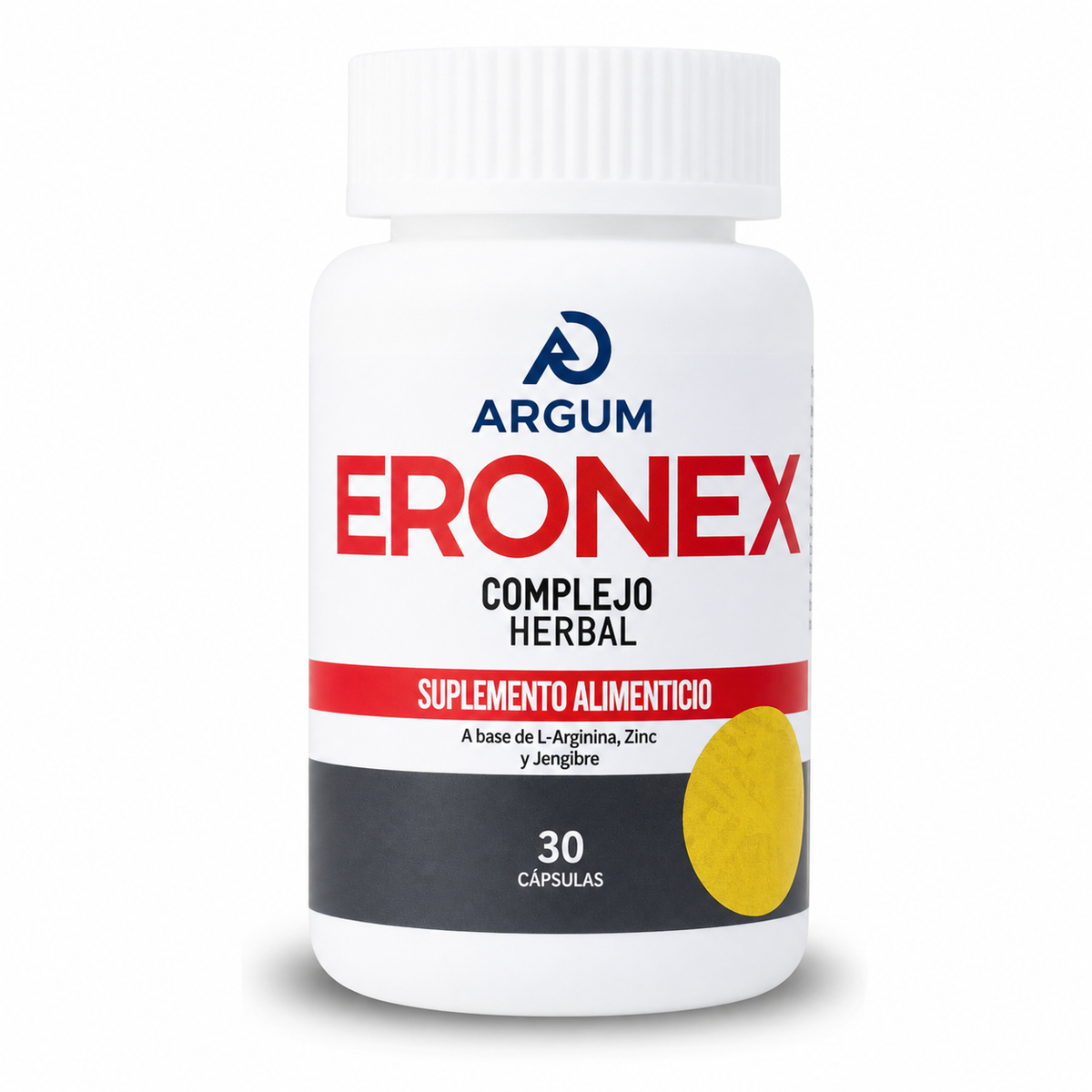 ERONEX ARGUM | L-Arginina, Zinc y Jengibre | 1 a 6 Frascos