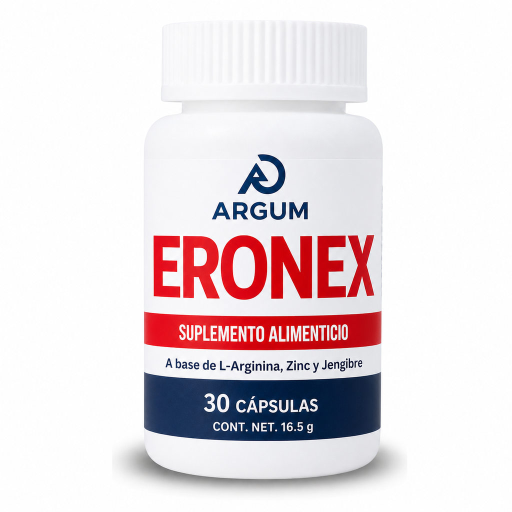 ERONEX ARGUM | L-Arginina, Zinc y Jengibre | 1 a 6 Frascos
