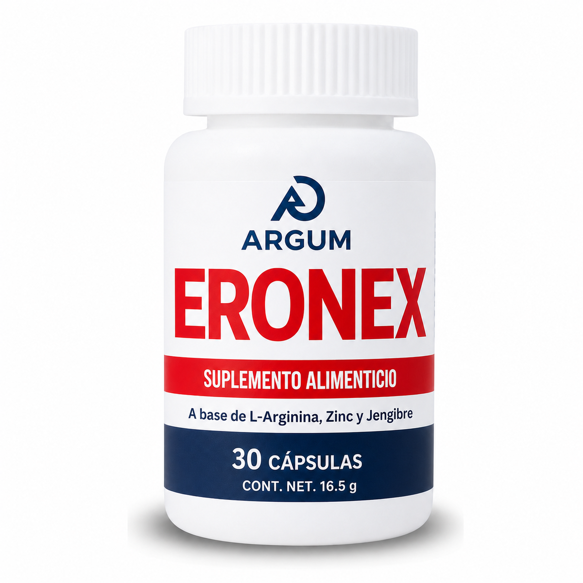 ERONEX ARGUM | L-Arginina, Zinc y Jengibre | 1 a 6 Frascos