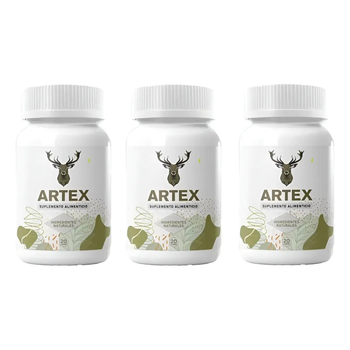 3pack Suplemento Artex Para Dolor Articular 20 Capsulas